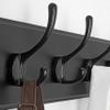SKOLOO Rustic Wall Mounted Coat Rack, Case of 2, Pine Solid Wood Coat Hook Hanger - 5 Hooks for Hanging Clothes Robes Towels Coats view 3