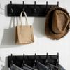 SKOLOO Rustic Wall Mounted Coat Rack, Pine Solid Wood Coat Hook Hanger - 5 Hooks for Hanging Clothes Robes Towels Coats view 4