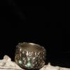 Fashion158 Antique Solid Copper finger Thumb Bead inlaid Pure Copper finger finger Brass Ring view 3