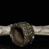 Fashion158 Antique Solid Copper finger Thumb Bead inlaid Pure Copper finger finger Brass Ring view 4
