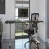 Bestar Upstand Standing Desk, Ergonomic Electric Table for Home Office, 72W x 30D, Deep Grey view 2