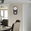 Modern Wall Clock, 11.8 x 5.8 inch Density Board Construction, with Hanging Hook for Home Office Restaurant view 3