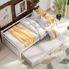 P PURLOVE Twin Size Daybed with Trundle Bed Frame Set Wood Daybed for Living Room, Guest Room, Bedroom view 3