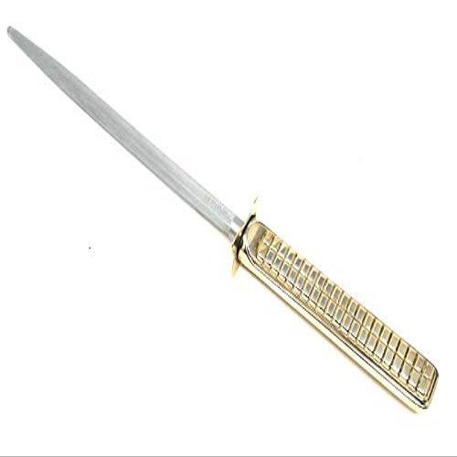 CESA Knife Sharpener in Silver. Length 32cm, Affiliere 20cm, Handle 12.