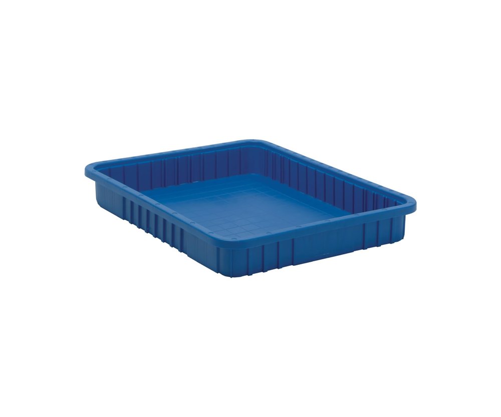 Quantum Storage K-DG93030BL-5 5-Pack Dividable Grid Container, 22-1/2" x 17-1/2" x 3", Blue