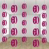 SHATCHI Age 13th-90th Glitz Black and Silver/Pink/Blue Anniversary Birthday Metallic Hanging String Shiny Foil Banner Party Door Wall Decorations Pack of 6 view 1