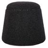 AR Lighting Gumdrop Black Ottoman view 2