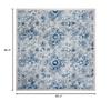 Martha Stewart x SAFAVIEH Area Rug Collection - 6'7" Square, Cream & Blue, Floral Pattern, Non-Shedding & Easy Cleaning, Ideal for Living Room, Bedroom, Office, Dining Space (MSR2862D) view 2