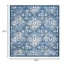 Martha Stewart x SAFAVIEH Area Rug Collection - 6'7" Square, Navy & Cream, Floral Pattern, Non-Shedding & Easy Cleaning, Ideal for Living Room, Bedroom, Office, Dining Space (MSR2862N) view 2