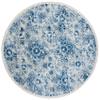 Martha Stewart x SAFAVIEH Area Rug Collection - 6'7" Round, Cream & Blue, Floral Pattern, Non-Shedding & Easy Cleaning, Ideal for Living Room, Bedroom, Office, Dining Space (MSR2862D) view 3