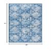 Martha Stewart x SAFAVIEH Area Rug Collection - 4' x 6', Navy & Cream, Floral Pattern, Non-Shedding & Easy Cleaning, Ideal for Living Room, Foyer, Bedroom, Accent Space (MSR2862N) view 2