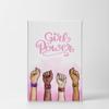 SmileArtDesign Girl Power Quote Diversity Kids Girls African American White and Black Canvas PRINTKids Room Nursery Decor Wall Art Black Kid Baby Art Home Decor Ready to Hang- 36x24 view 2