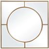 AR Lighting Stanford Gold Square Mirror view 2