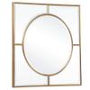 AR Lighting Stanford Gold Square Mirror view 4