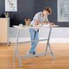 Guidecraft Standing Collaboration Desk for Kids and Adults: Adjustable Height Birch Plywood Table with Metal Legs for Home, Office, Classrooms and More view 1