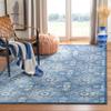 Martha Stewart x SAFAVIEH Area Rug Collection - 5'3" x 7'6", Navy & Cream, Floral Pattern, Non-Shedding & Easy Cleaning, Ideal for Living Room, Bedroom, Office, Dining Space (MSR2862N) view 1