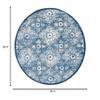 Martha Stewart x SAFAVIEH Area Rug Collection - 6'7" Round, Navy & Cream, Floral Pattern, Non-Shedding & Easy Cleaning, Ideal for Living Room, Bedroom, Office, Dining Space (MSR2862N) view 2
