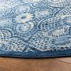 Martha Stewart x SAFAVIEH Area Rug Collection - 6'7" Round, Navy & Cream, Floral Pattern, Non-Shedding & Easy Cleaning, Ideal for Living Room, Bedroom, Office, Dining Space (MSR2862N) view 4