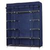 5-Layer 12-Compartment Non-Woven Fabric Wardrobe Portable Closet Navy view 1