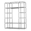 5-Layer 12-Compartment Non-Woven Fabric Wardrobe Portable Closet Navy view 2