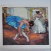 Blue Dancer serigraph by Hedva Firenci - Size: 15" L x 19" W view 1