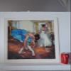 Blue Dancer serigraph by Hedva Firenci - Size: 15" L x 19" W view 2