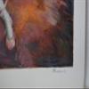 Blue Dancer serigraph by Hedva Firenci - Size: 15" L x 19" W view 3