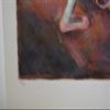 Blue Dancer serigraph by Hedva Firenci - Size: 15" L x 19" W view 4