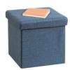 Fuji Boeki 85993 Hunt Storage Stool, Storage Box, Width 12.2 x Depth 12.2 x Height 12.0 inches (31 x 31 x 30.5 cm), Navy, Ottoman, Load Capacity 176 view 1