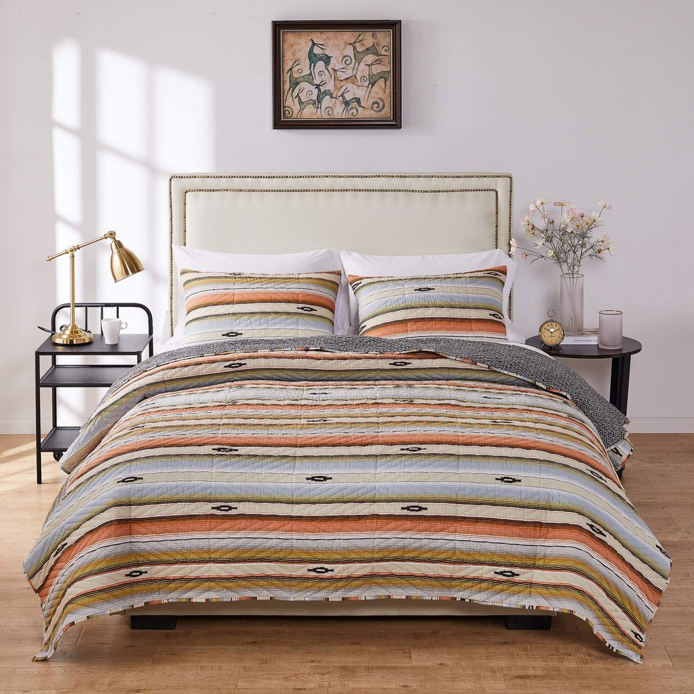 Barefoot Bungalow Painted Desert Quilt Set, 2-Piece Twin/TwinXL, Rose