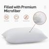 Acanva Basic Bed Pillow Soft Rest Cushion Stuffer for Sleeping, Standard, White 2 Count view 4