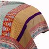 Benjara Geometric and Floral Print Twin Size Quilt Set with 1 Sham view 3