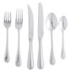 Euro Bead' 77-Piece Flatware Set Silver Metal Stainless Steel view 1