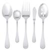 Euro Bead' 77-Piece Flatware Set Silver Metal Stainless Steel view 2