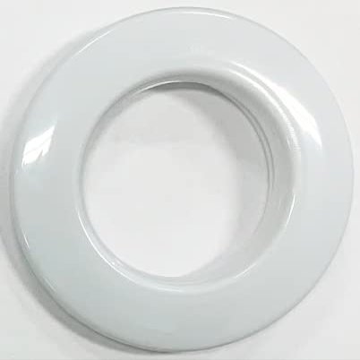 Ikiriska Add Grommets/Eyelets to The top of Any of Our Custom Made Curtains (9. White Plastic 1.5", 50" Wide Panel (8 Grommets))