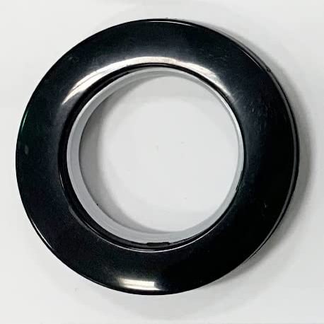 Ikiriska Add Grommets/Eyelets to The top of Any of Our Custom Made Curtains (10. Black Plastic 1.5", 50" Wide Panel (8 Grommets))