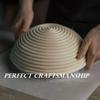 10 inch Round Bread Banneton Proofing Basket & Liner Brotform Dough Rising Rattan Handmade Rattan bowl Artisan&Family essential Bread Proofing Baskets view 2
