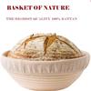 10 inch Round Bread Banneton Proofing Basket & Liner Brotform Dough Rising Rattan Handmade Rattan bowl Artisan&Family essential Bread Proofing Baskets view 4