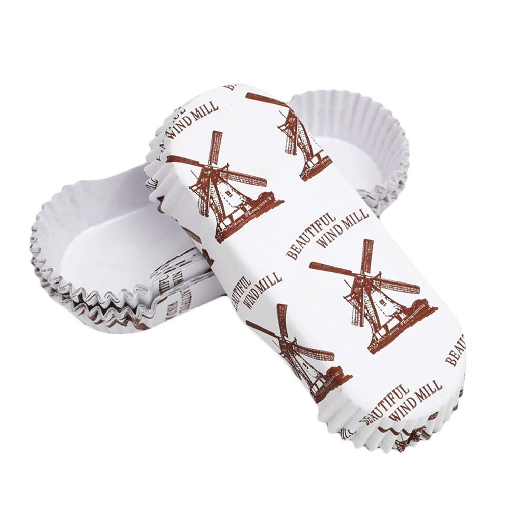 300pcs Parchment Baking Cups Paper Cup Lining Muffin Rectangle Tray