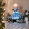 Roman 133329 Led Swirl Santa Pedestal, 8.25 inch, Multicolor view 2