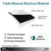 ChrisDowa Grommet Room Darkening Curtains for Bedroom and Living Room - 2 Panels Set Thermal Insulated Blackout Curtains (Greyish White, 52W x 63L view 4