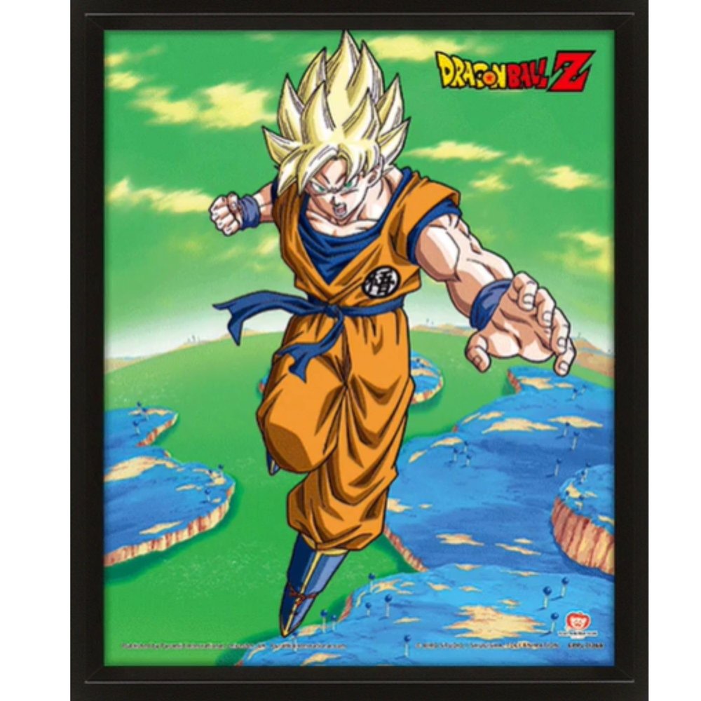 Pyramid International DRAGON BALL Z CADRE 3D LENTICULAIRE TRANSFORMATION SUPER SAIYAN