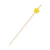 100pcs Star Design Fruit Picks for Cocktails Appetizers and Drinks Disposable Food Sticks for Parties Weddings and Celebrations Yellow view 4