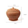Egg Basket, With Lid Storage Rattan Weave Hamper For Picnic Food Fruit Bread view 2