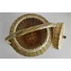 Egg Basket, Portable Storage Weave Hamper With Lid Handle, Picnic Basket For Fruit Bread (Size : B) view 4