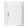 RiverRidge Somerset Corner Wall Bathroom Cabinet with an Adjustable Shelf, Inset Door, Two-Tone Handle - Space-Saving MDF Bathroom Cabinet for Toiletries view 1