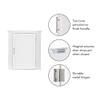 RiverRidge Somerset Corner Wall Bathroom Cabinet with an Adjustable Shelf, Inset Door, Two-Tone Handle - Space-Saving MDF Bathroom Cabinet for Toiletries view 4