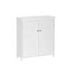RiverRidge Ellsworth Two-Door Floor Cabinet for Bathroom - Freestanding with Adjustable Shelves and Shutter Design Doors Bathroom or Entryway Storage Solution view 1