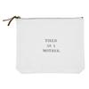 Santa Barbara Design Studio Zippered Canvas Pouch Face-to-Face Designs Multi-Purpose Cosmetic Toiletry Bag Collections, 7.5" x 9", Tired As view 1