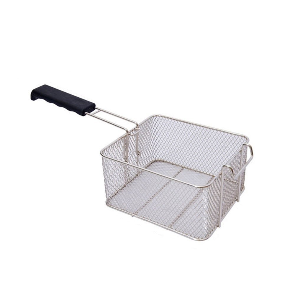 VALINK Stainless Steel Deep Fat Fryer Basket Oil Fried Chips Fish Nuggets Fry Food Kitchen Cook Pan